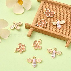8pcs 2 pendentifs en émail en alliage de style&nbsp;ENAM-YW0002-70