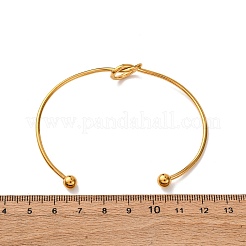 Bracciali a polsino in acciaio inossidabile 304&nbsp;LS-BJEW-L706-01G