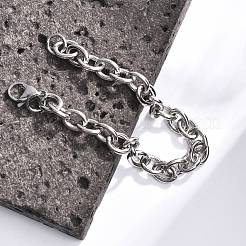 Anlaufgeschützte Ankerkettenarmbänder aus Edelstahl 304&nbsp;X-BJEW-I238-09P
