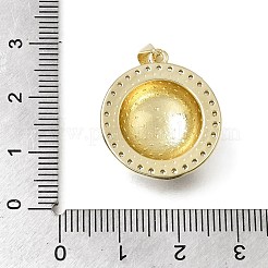Messing micro pave klare zirkonia anhänger&nbsp;CU-CBA108A-06G