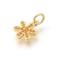 Messing Micro Pave orange Zirkonia Anhänger&nbsp;KK-L225-016G