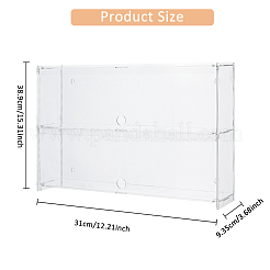 2-stöckige Minifiguren-Vitrine aus transparentem Acryl&nbsp;ODIS-WH0061-50B