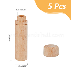 5 Aufbewahrungskoffer aus Holz für Nähnadelhalter&nbsp;AJEW-FH0004-83