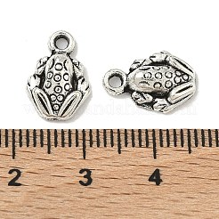 Style tibétain breloques alliage de grenouilles&nbsp;TIBEP-O009-28