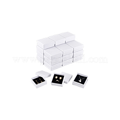 Quadratische Geschenkboxen zur Aufbewahrung von Halsketten und Ohrringen aus Kraftpapier&nbsp;CON-WH0095-88B