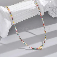 Boho-Halsketten aus 304er Edelstahl mit facettierten&nbsp;JD8300