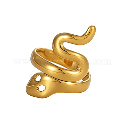 Anillos de puño de acero inoxidable 304 para mujer&nbsp;STAS-OY018-13G