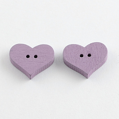 Boutons en bois teints avec 2 trou&nbsp;BUTT-R032-034