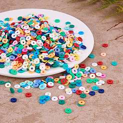 13 Stränge 13 Farben handgemachte Fimo Perlenstränge&nbsp;CLAY-SZ0001-18