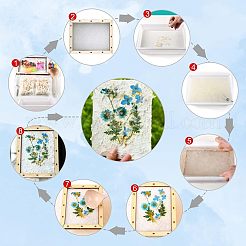 Zusammengebauter Papierherstellungsrahmen aus Lindenholz&nbsp;DIY-WH0308