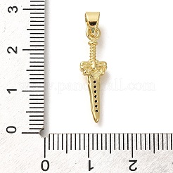 Gestell Messing micro ebnen Zirkonia Anhänger&nbsp;KK-Z086-52G-01