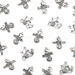 60 stücke 4 stile tibetische stil anhänger aus zinklegierung&nbsp;TIBEP-FS0001-35