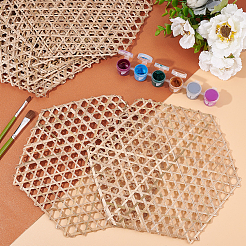 Réseau de bambou tissé bricolage&nbsp;FIND-WH0101-08