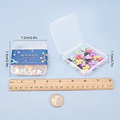 Hellvergoldete Acryl-Charms&nbsp;PALLOY-SC0002-58
