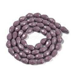 Hilos de cuentas opacas de colores sólidos&nbsp;EGLA-N013-P8mm-D09