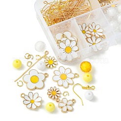 DIY-Set zum Herstellen von Ohrhängern aus Emaille-Legierung und Acrylperlen&nbsp;DIY-FS0006-31