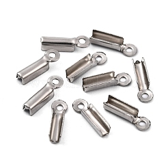Anlaufgeschützte 201 Edelstahl-Klappkabelenden mit Crimp-Verschluss&nbsp;STAS-R055-07