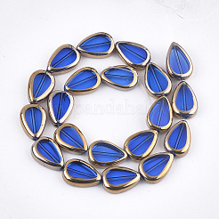 Chapelets de perles en verre électroplaqué&nbsp;X-EGLA-S188-04C