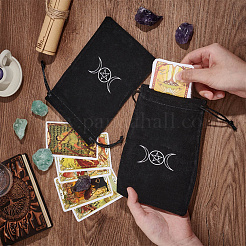 4 x Aufbewahrungsbeutel aus Samt für Tarotkarten.&nbsp;DIY-CN0003-34A