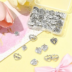 80 stücke 5 stile tibetischen stil zinklegierung charms&nbsp;TIBEP-FS0001-38