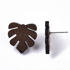 Risultati dell'orecchino a bottone in legno di noce a tema tropicale&nbsp;MAK-N033-001