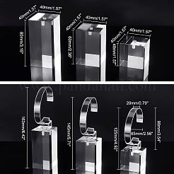 Transparenter Kunststoffarmbanduhrhalter&nbsp;ODIS-OC0001-40
