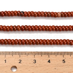 Natürliche rote Jaspis Perlen Stränge&nbsp;G-Z110-B35-2x4mm