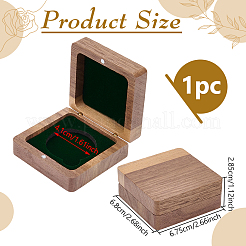 Magnetboxen mit Holzabzeichen&nbsp;CON-WH0085-229A