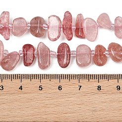 Chapelets de perles aux fraises en quartz naturel&nbsp;GG-CBA3A44-A02-01