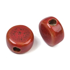 Perles en porcelaine manuelles&nbsp;PORC-Q185-12mm-5