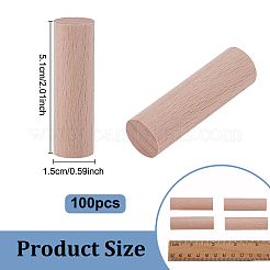 100 Stück Bastelstäbe aus Buchenholz&nbsp;DIY-NB0014-58