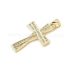 Pendentifs avec zircon cubiques à micro-pavés en laiton&nbsp;CU-CBAB8F5-05G-06