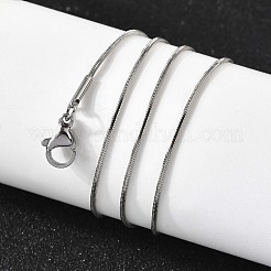0.9 mm Schlangenkettenhalsketten aus 304 Edelstahl für Damen und Herren&nbsp;STAS-V011-04A-P
