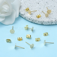 20 pièce de boucles d'oreilles à tige en acier inoxydable 304&nbsp;STAS-YW0001-42D