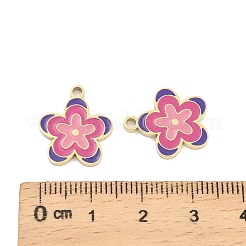304 Edelstahl-Emaille-Anhänger&nbsp;STAS-D384-05B-G