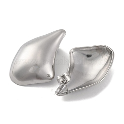 Pendientes de botón de acero inoxidable 304 antideslustre para mujer&nbsp;EJEW-N054-25P
