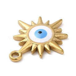 Pendentifs en acier inoxydable 304 plaqué or 18 carat véritable&nbsp;STAS-A084-23G-01