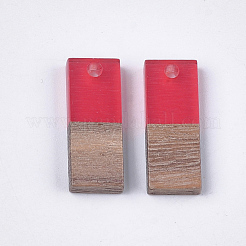 Pendentifs en bois de résine et de noyer&nbsp;RESI-S358-79F