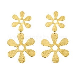 Orecchini pendenti in acciaio inossidabile 304 per donna&nbsp;EJEW-K268-12D-G