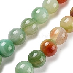 Naturali multicolore agata fili di perline&nbsp;G-A261-B17-14mm