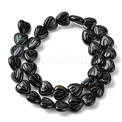 Natürliche schwarze Onyxperlenstränge&nbsp;G-D067-E01