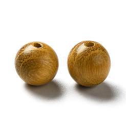 Ungefärbte natürliche Bocote-Holzperlen&nbsp;WOOD-A020-01B