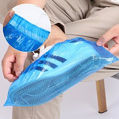 Couvre-chaussures imperméables jetables en plastique&nbsp;AJEW-WH20121-18