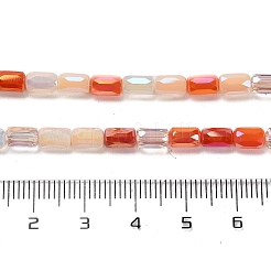 Chapelets de perles en verre électroplaqué&nbsp;EGLA-D030-08E