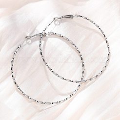 Orecchini a cerchio in acciaio inossidabile 304&nbsp;EJEW-S250-01A-P