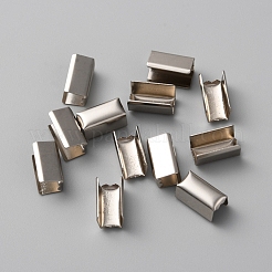 100 Stück Eisen faltende Crimp-Enden&nbsp;IFIN-WH0086-03B-P