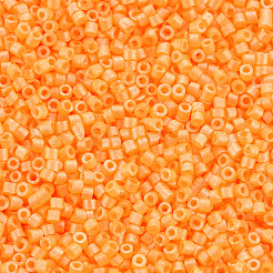 Perles cylindriques en verre de couleur fluorescente&nbsp;SEED-S047-P-003