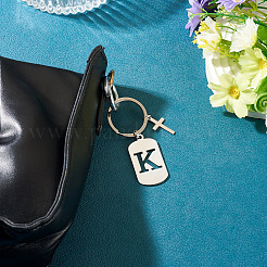 1 porte-clés en acier inoxydable&nbsp;KEYC-TADJ0001-08K