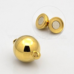 Runde Magnetverschlüsse aus Edelstahl 304 mit Ösen&nbsp;STAS-N014-02-10mm