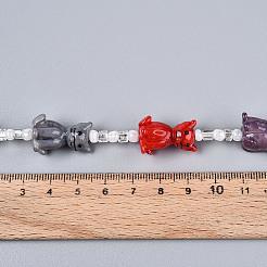 Handgemachte Murano Glas Perlen Stränge&nbsp;LAMP-N028-16